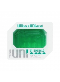 Зеленый мастурбатор-стимулятор Tenga Uni Emerald - Tenga - во Владикавказе купить с доставкой