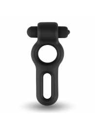 Черное двойное эрекционное виброкольцо Rooster Drake - Velv or - во Владикавказе купить с доставкой