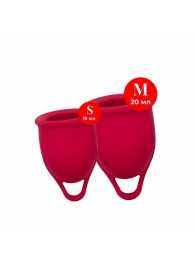 Набор из 2 красных менструальных чаш Iona - Woma - купить с доставкой во Владикавказе