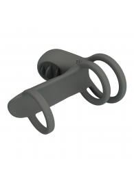 Серая насадка на пенис с 12 режимами вибрации - Baile - во Владикавказе купить с доставкой