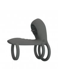 Серая насадка на пенис с 12 режимами вибрации - Baile - во Владикавказе купить с доставкой