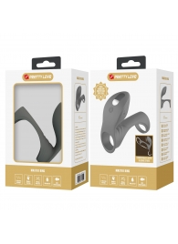 Серая насадка для пениса с вибростимуляцией - Baile - во Владикавказе купить с доставкой