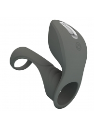 Серая насадка для пениса с вибростимуляцией - Baile - во Владикавказе купить с доставкой