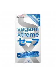 Презервативы Sagami Xtreme Ultrasafe с двойным количеством смазки - 10 шт. - Sagami - купить с доставкой во Владикавказе