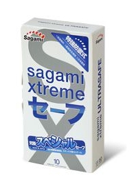 Презервативы Sagami Xtreme Ultrasafe с двойным количеством смазки - 10 шт. - Sagami - купить с доставкой во Владикавказе