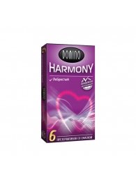 Презервативы с рёбрышками Domino Harmony - 6 шт. - Domino - купить с доставкой во Владикавказе