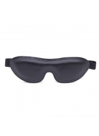 Черная мягкая закрытая маска из натуральной кожи - Crazy Handmade - купить с доставкой во Владикавказе