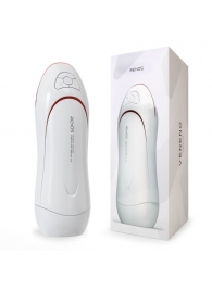 Белый вибромастурбатор со сжатием и голосовым сопровождением - Rends - во Владикавказе купить с доставкой