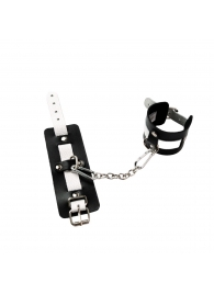 Черно-белые кожаные оковы - Crazy Handmade - купить с доставкой во Владикавказе