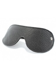 Черная кожаная маска на глаза - БДСМ Арсенал - купить с доставкой во Владикавказе