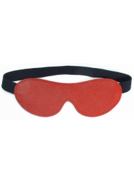 Красная кожаная маска на глаза - БДСМ Арсенал - купить с доставкой во Владикавказе