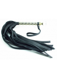 Плеть с широкими хлыстами и металлической ручкой - БДСМ Арсенал - купить с доставкой во Владикавказе