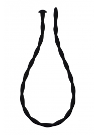 Черный уретральный массажер Glide Large - 30 см. - Lola Games - купить с доставкой во Владикавказе