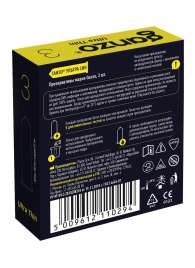 Ультратонкие презервативы Ganzo Ultra thin - 3 шт. - Ganzo - купить с доставкой во Владикавказе