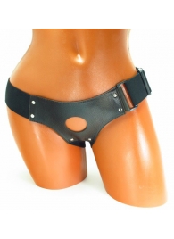 Трусики для страпона коричневого цвета - БДСМ Арсенал - купить с доставкой во Владикавказе