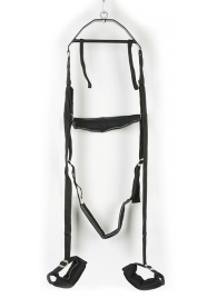 Черные секс-качели из широких ремней - Orion - купить с доставкой во Владикавказе