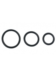 Набор из 3 чёрных колец различного диаметра - Baile - во Владикавказе купить с доставкой