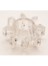 Прозрачное гелевое эрекционное кольцо-звезда - Toyfa Basic - во Владикавказе купить с доставкой