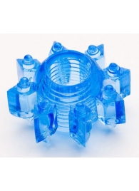 Голубая гелевая насадка-звезда - Toyfa Basic - во Владикавказе купить с доставкой