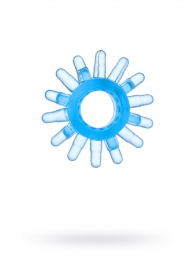 Голубая гелевая насадка с шипиками - Toyfa Basic - во Владикавказе купить с доставкой