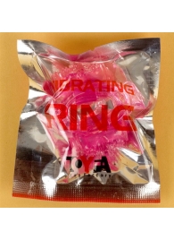 Розовое виброкольцо с двумя батарейками - Toyfa Basic - во Владикавказе купить с доставкой