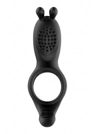 Черное эрекционное кольцо с вибрацией и пультом ДУ - Secwell - во Владикавказе купить с доставкой