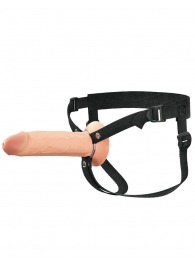 Полый страпон на ремнях 8’’ Hollow Silicone Strap-on - Pipedream - купить с доставкой во Владикавказе