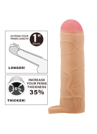 Телесная насадка-удлинитель на пенис Bunion - 16,5 см. - Baile - во Владикавказе купить с доставкой