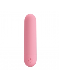 Нежно-розовая перезаряжаемая вибропуля Stefan - 8 см. - Baile