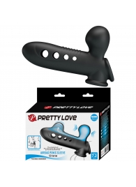 Черная насадка на пенис с эффектом расширения Crane - 18,4 см. - Baile - во Владикавказе купить с доставкой