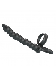 Черная насадка на пенис для двойного проникновения Dillion - Baile - купить с доставкой во Владикавказе