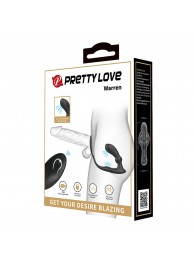 Черный вибростимулятор простаты Warren с эрекционным кольцом - Baile - во Владикавказе купить с доставкой