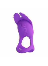 Фиолетовое перезаряжаемое виброкольцо на пенис Silas - Baile - во Владикавказе купить с доставкой