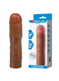 Коричневая насадка на пенис Kylian - 20,5 см. - Baile - во Владикавказе купить с доставкой