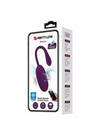 Фиолетовое виброяйцо с электростимуляцией Doreen - Baile - купить с доставкой во Владикавказе
