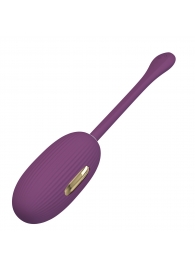 Фиолетовое виброяйцо с электростимуляцией Doreen - Baile - купить с доставкой во Владикавказе