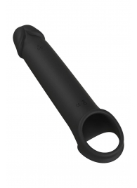 Черная насадка-удлинитель с вибрацией Vibrating Extender With Remote - Dream Toys - во Владикавказе купить с доставкой