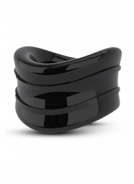 Черное эрекционное кольцо на мошонку Beef Ball Stretcher Snug - Blush Novelties - во Владикавказе купить с доставкой