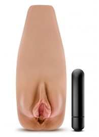 Маструбатор-вагина с вибрацией Soft   Wet Renata Realistic Tan Masturbator - Blush Novelties - во Владикавказе купить с доставкой