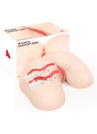 Мастурбатор-полуторс с двойным слоем материала и вибрацией Vanilla Onahole - KOKOS - во Владикавказе купить с доставкой