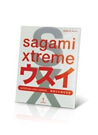 Ультратонкий презерватив Sagami Xtreme SUPERTHIN - 1 шт. - Sagami - купить с доставкой во Владикавказе