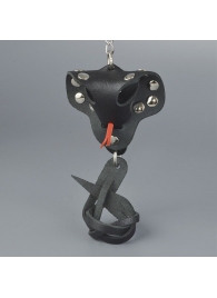 Черный кожаный брелок в форме кобры - Sitabella - купить с доставкой во Владикавказе