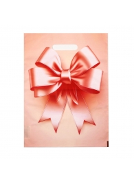 Пакет с принтом в виде банта с вырубной ручкой (30х40 см) - Сима-Ленд - купить с доставкой во Владикавказе