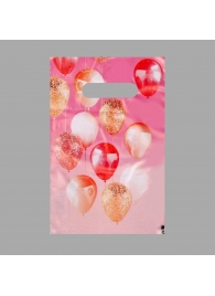 Пакет «Праздничные шары» с вырубной ручкой (20х30 см) - UPAK LAND - купить с доставкой во Владикавказе