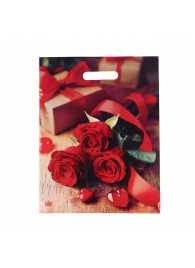 Пакет с принтом в виде роз (31х40 см) - Сима-Ленд - купить с доставкой во Владикавказе