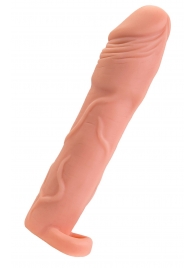 Телесная удлиняющая насадка с подхватом - 19 см. - ToyFa - во Владикавказе купить с доставкой