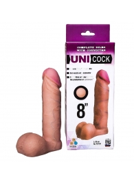 Фаллическая насадка для страпона UNICOCK 8  - 20 см. - LOVETOY (А-Полимер) - купить с доставкой во Владикавказе