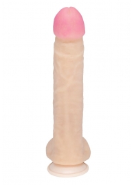 Большой фаллоимитатор из неоскин на присоске REAL Next №32 - 24,5 см. - LOVETOY (А-Полимер)