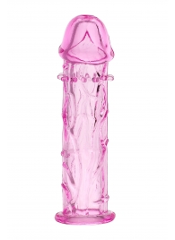 Розовая насадка фаллической формы - 12,5 см. - A-toys - во Владикавказе купить с доставкой