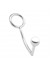 Кольцо на пенис с анальным стимулятором Stainless Steel Anal Hook   Cock Ring - BlueLine - во Владикавказе купить с доставкой